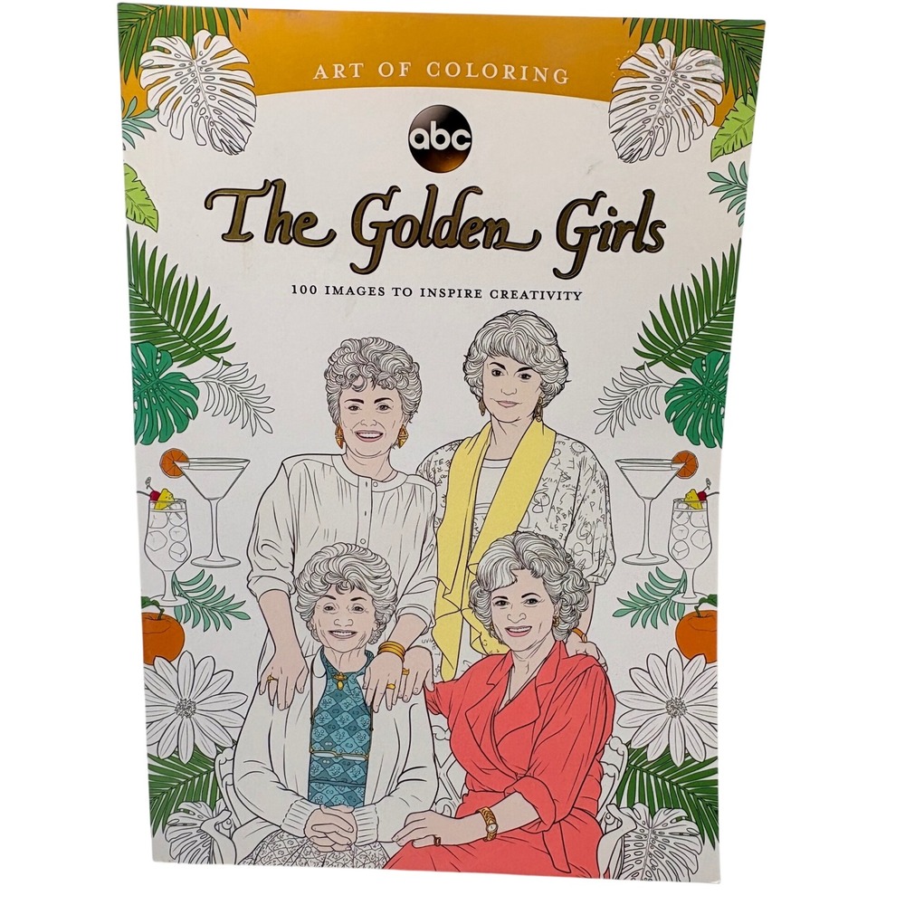 The Golden Girls Coloring Book Kingswell Adult White 100 Images TV Show Art